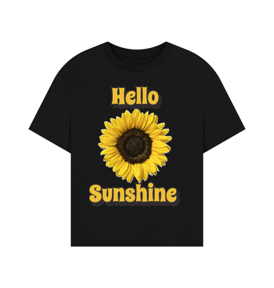 Black Hello Sunshine Women