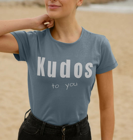 Kudos women's slogan T-shirt